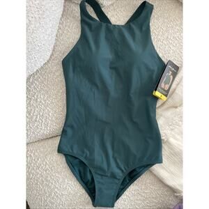 Eddie Bauer Women's Green Swimsuit-one-piece | Green | Small